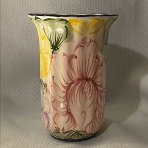 Vtg Vestal Portuguese  Pottery Vase
